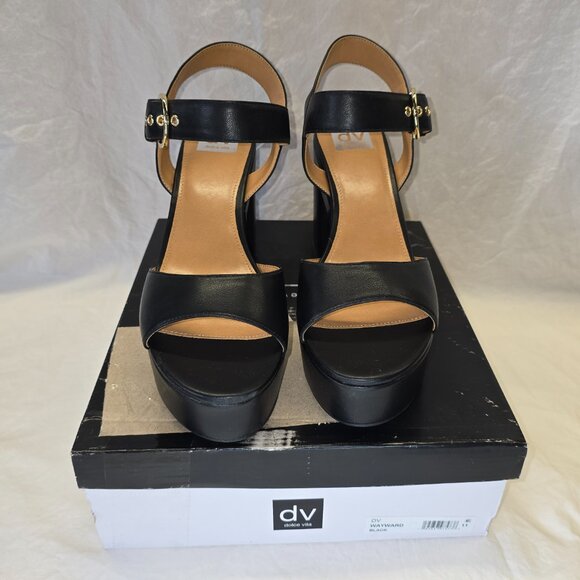 DV by Dolce Vita Platform Sandal, Women's Size 11 in Black, New in Box - Picture 2 of 8